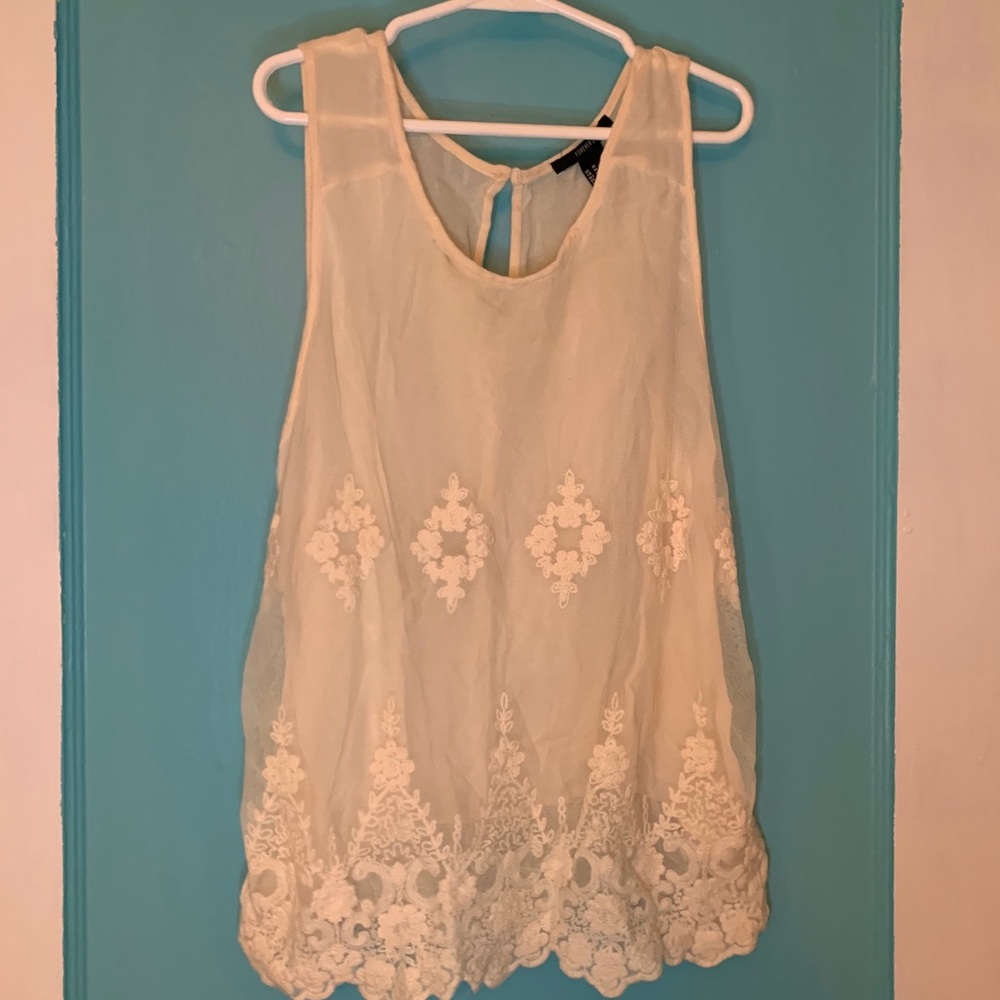 Off white tank top